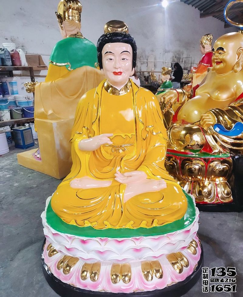 寺廟景區(qū)玻璃鋼樹(shù)脂彩繪蠶神娘娘雕塑 寺廟景區(qū)玻璃鋼樹(shù)脂彩繪蠶神娘娘雕塑